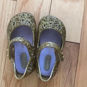 melissa gold sparkle shoes